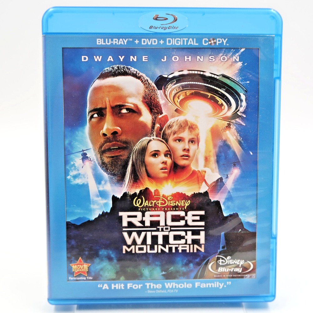 Race to Witch Mountain Blu-ray DVD 2009 3-Disc Set Disney Dwayne Johnson PG
